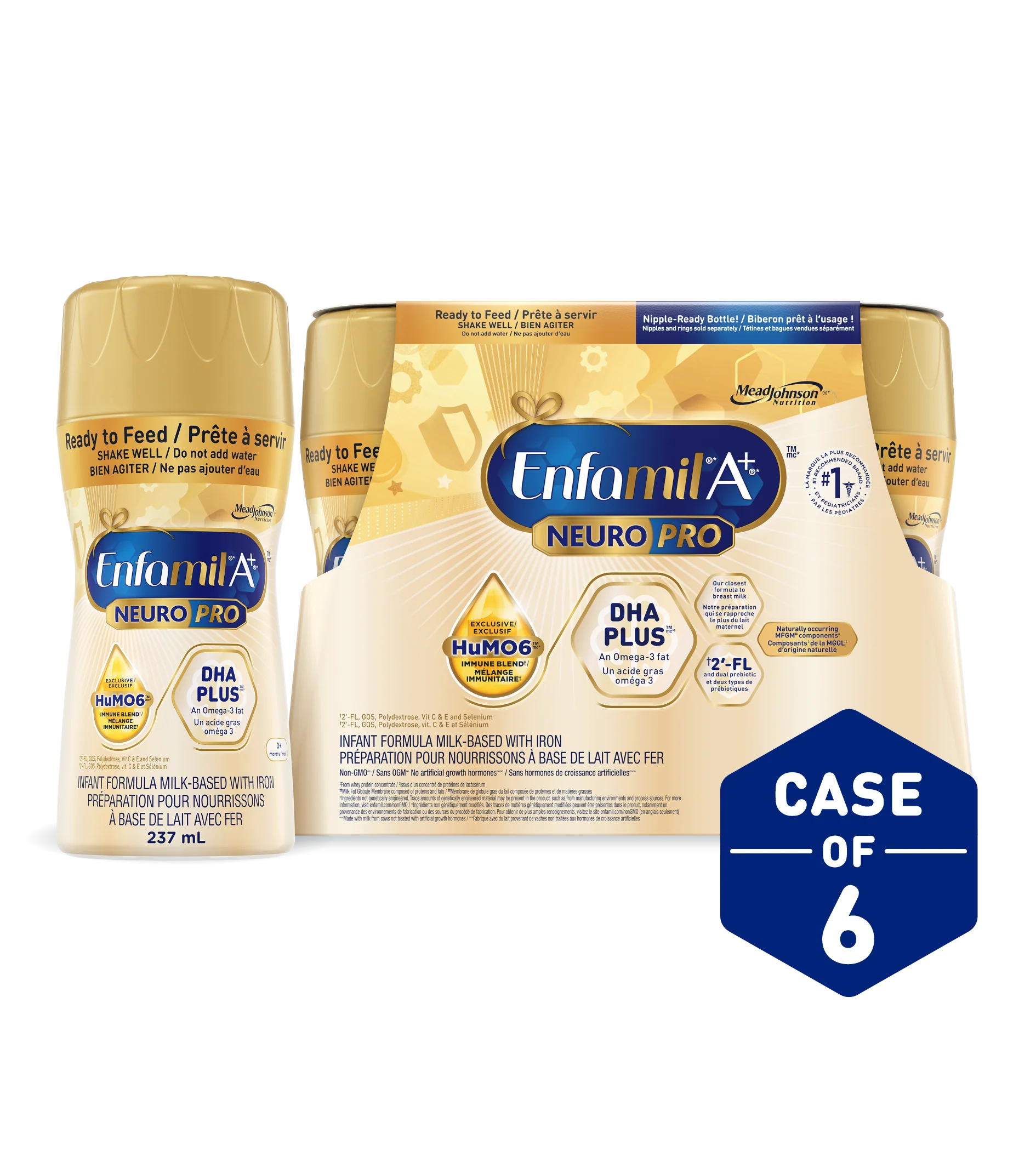 Enfamil A+ NeuroPro Infant Formula, Nipple-Ready to Feed Bottles - Image 4