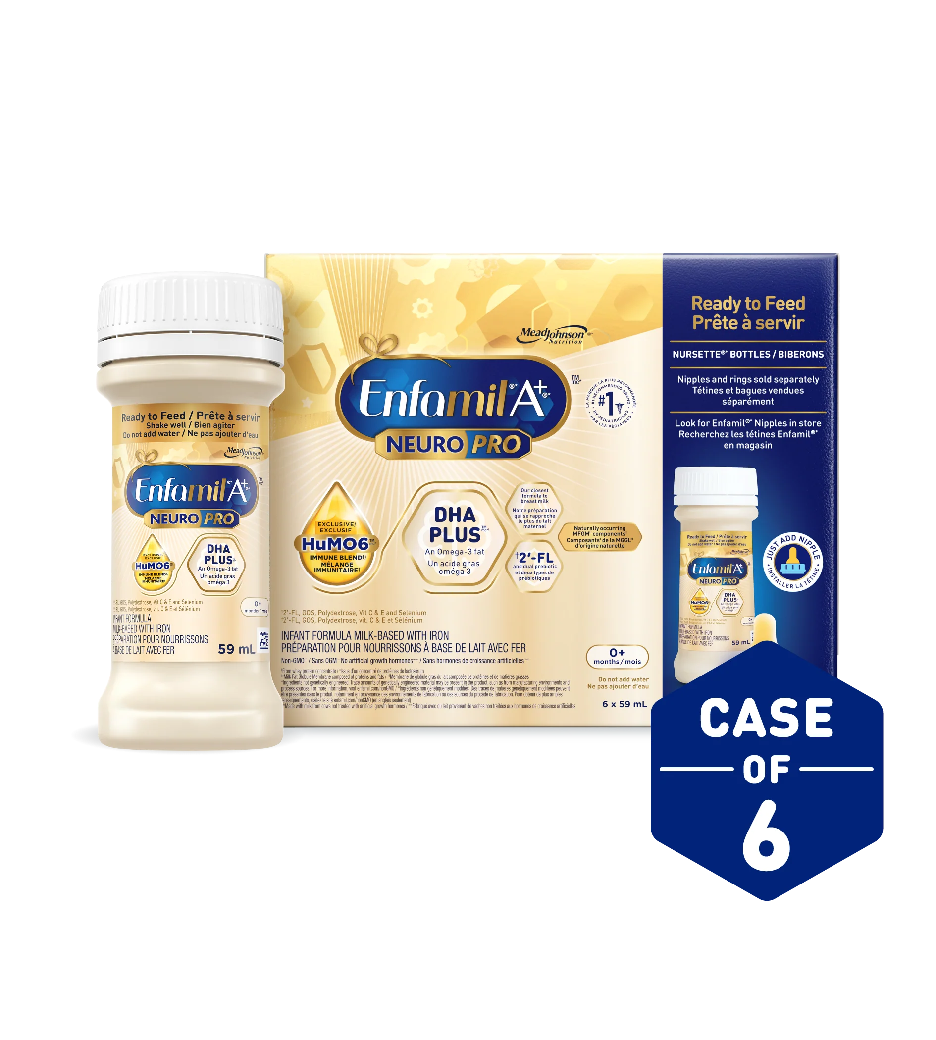 Enfamil A+ NeuroPro Infant Formula, Ready to Feed Nursette Bottles - Image 2