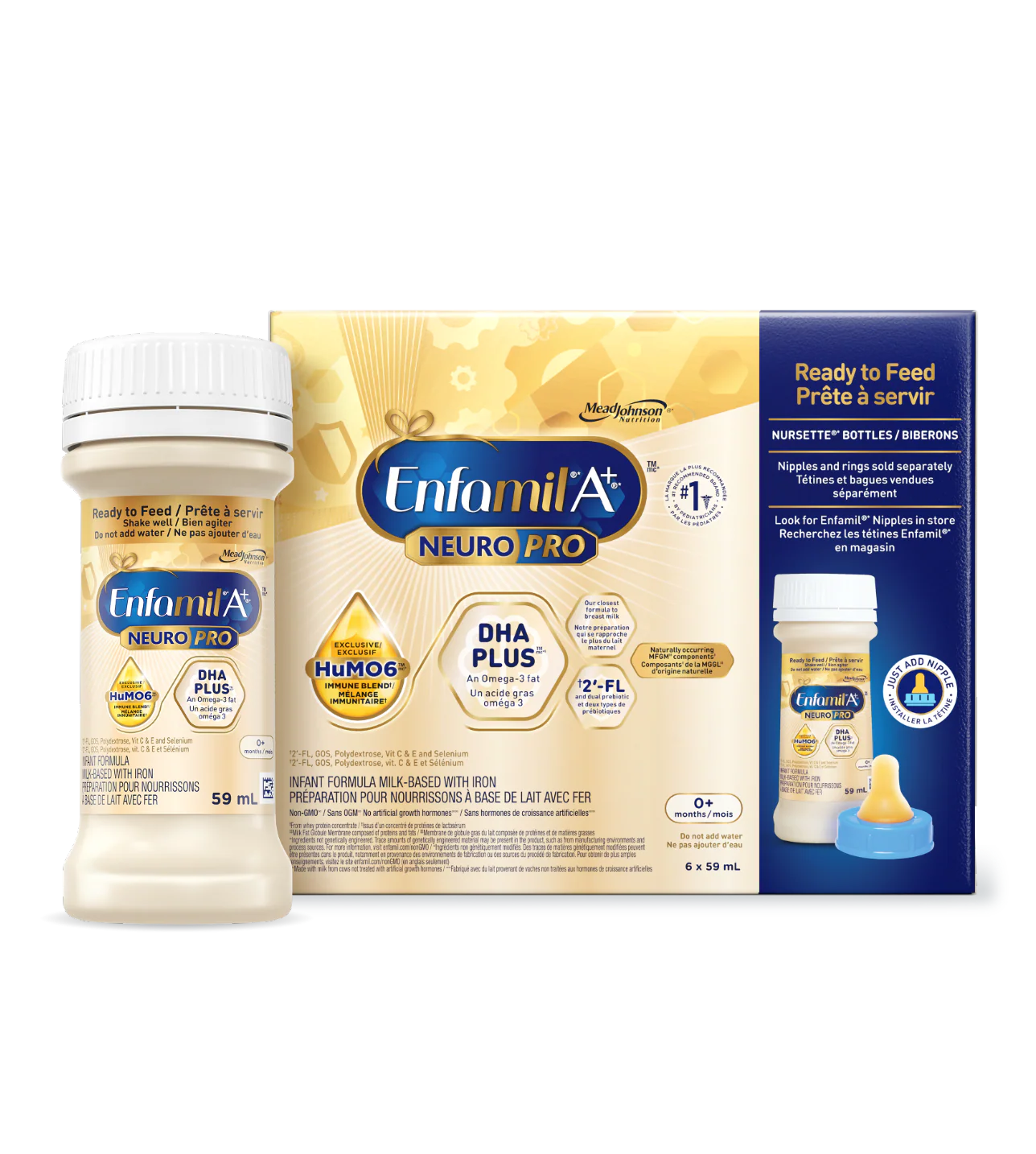 Enfamil A+ NeuroPro Infant Formula, Ready to Feed Nursette Bottles - Image 4