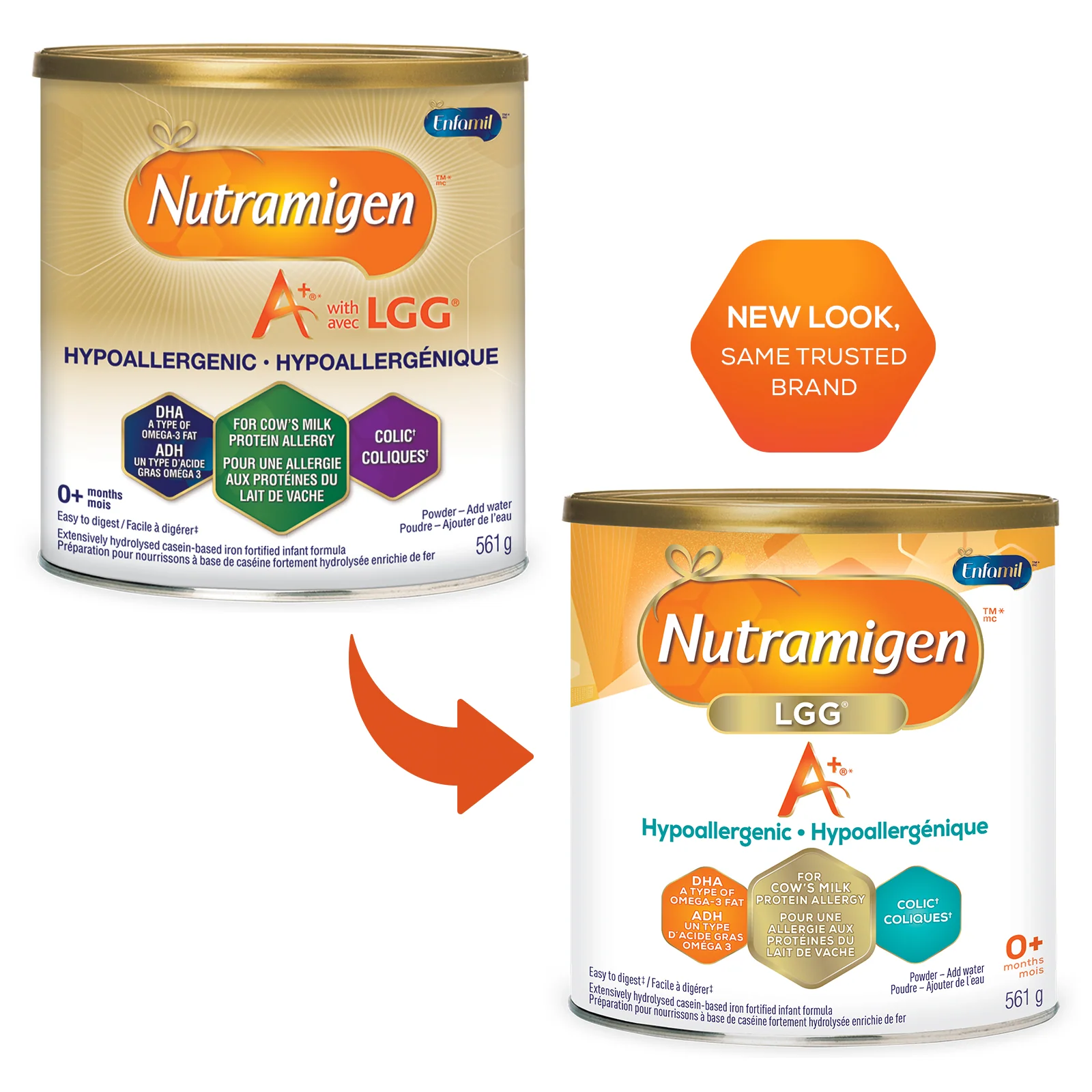 Nutramigen A+ with LGG Hypoallergenic Infant Formula, Powder, 561g - Image 3